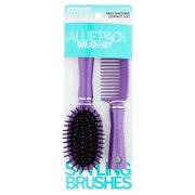 Conair Compact Size Brush Set Value Pack - Color May Vary